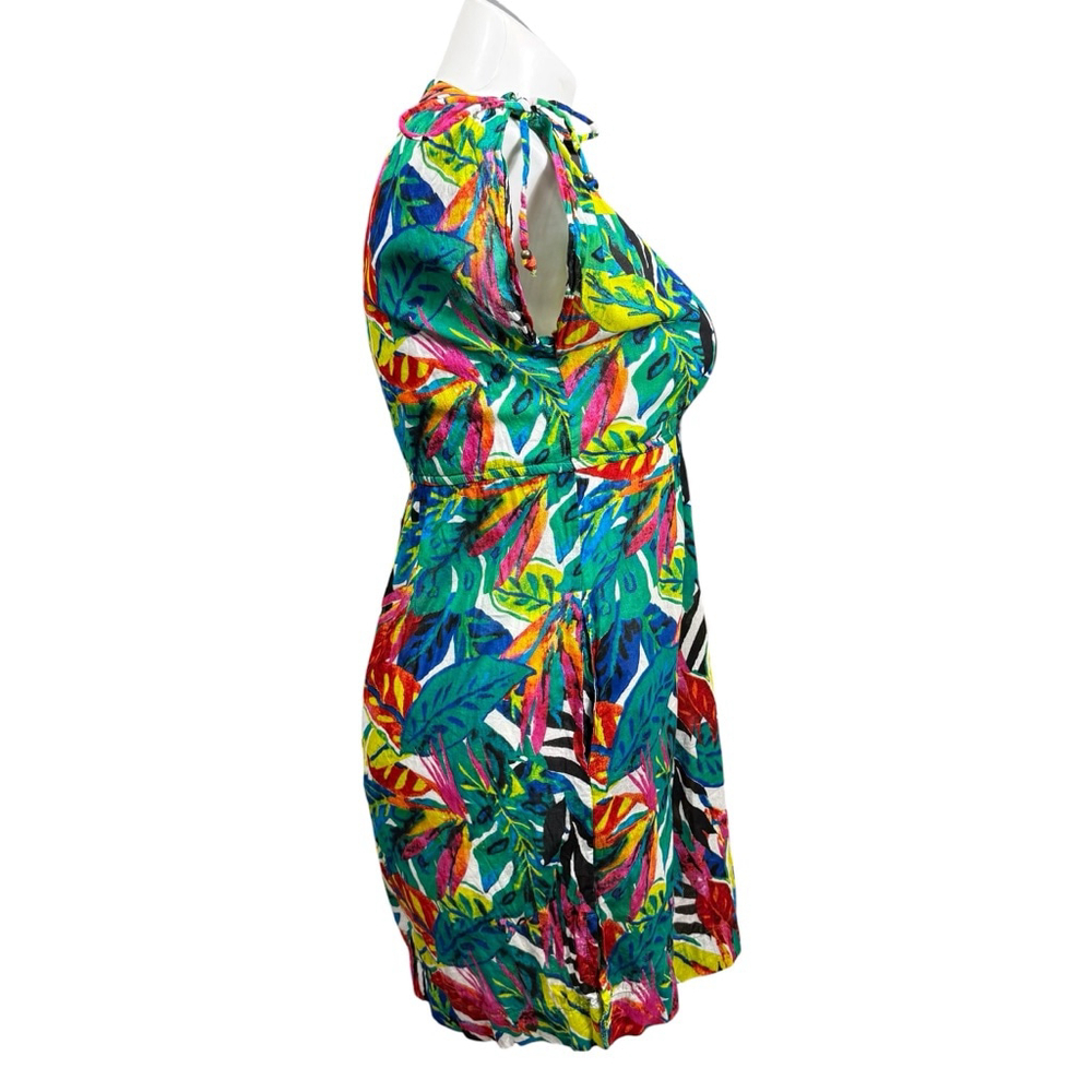 Lauren Ralph Lauren Tropical Print Dress Size Medium Colorful - Picture 4 of 8